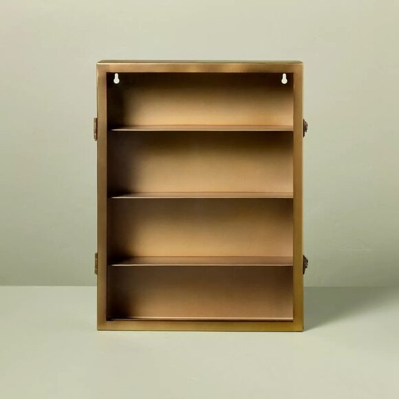 Large Metal Display Shadow Box Brass‎ Finish - Hearth & Hand Magnolia - Target - Picture 1 of 6